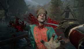 Preview Hands-On Valor Mortis 28 Player cutting off an enemy's head in Valor Mortis