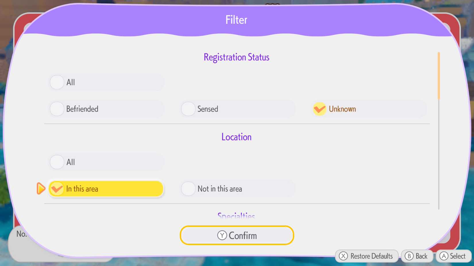 ڕێکخستنەکانی pokedex بۆ دۆزینەوەی phione pokopia