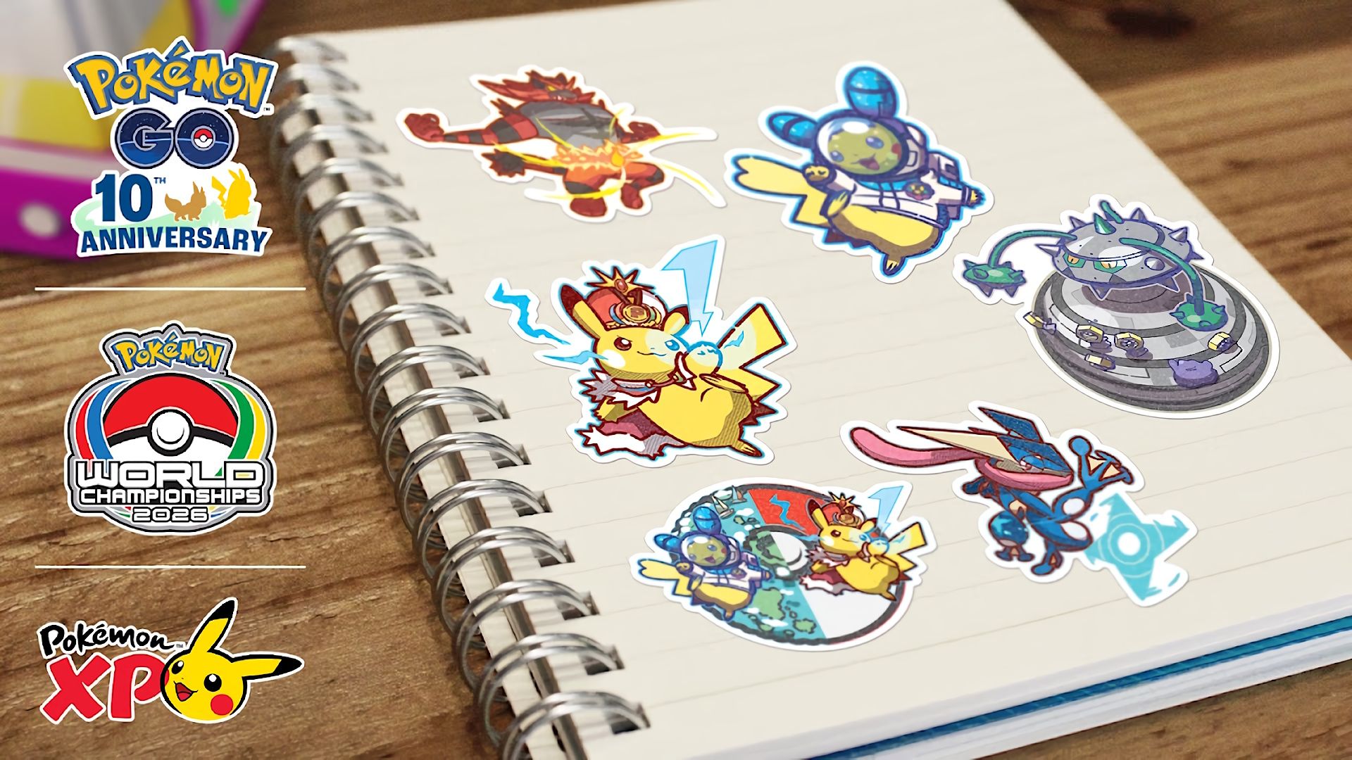 Pokemon XP/Pokemon World Championships 2026 Stickers in Pokemon GO