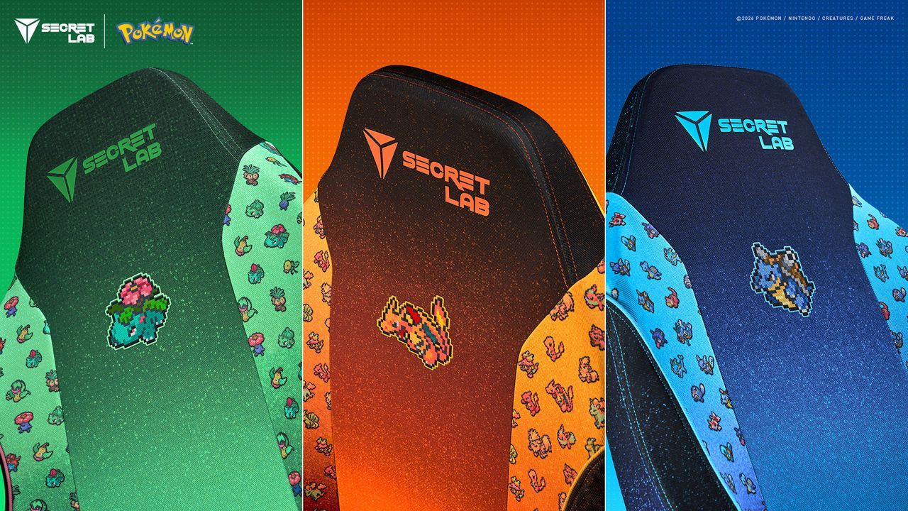 New Pokemon Secretlab Chair SKINS are a Pixel Perfect Addition for Poke Fans