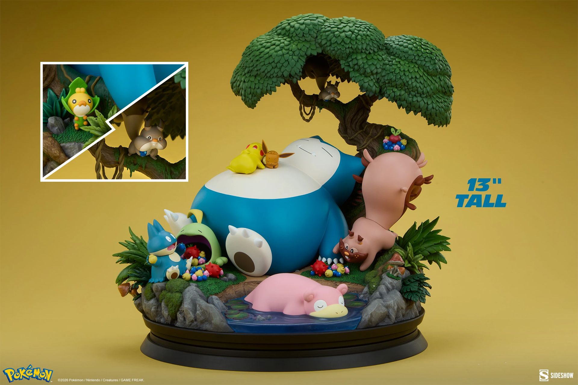Pokemon Sideshow Snorlax Diorama 4