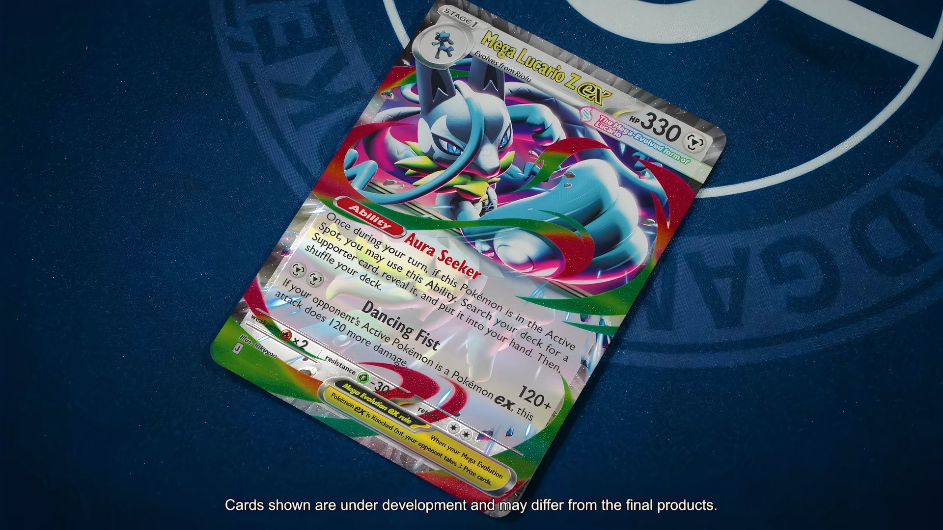 Mega Lucario Z ex in the Pokemon TCG