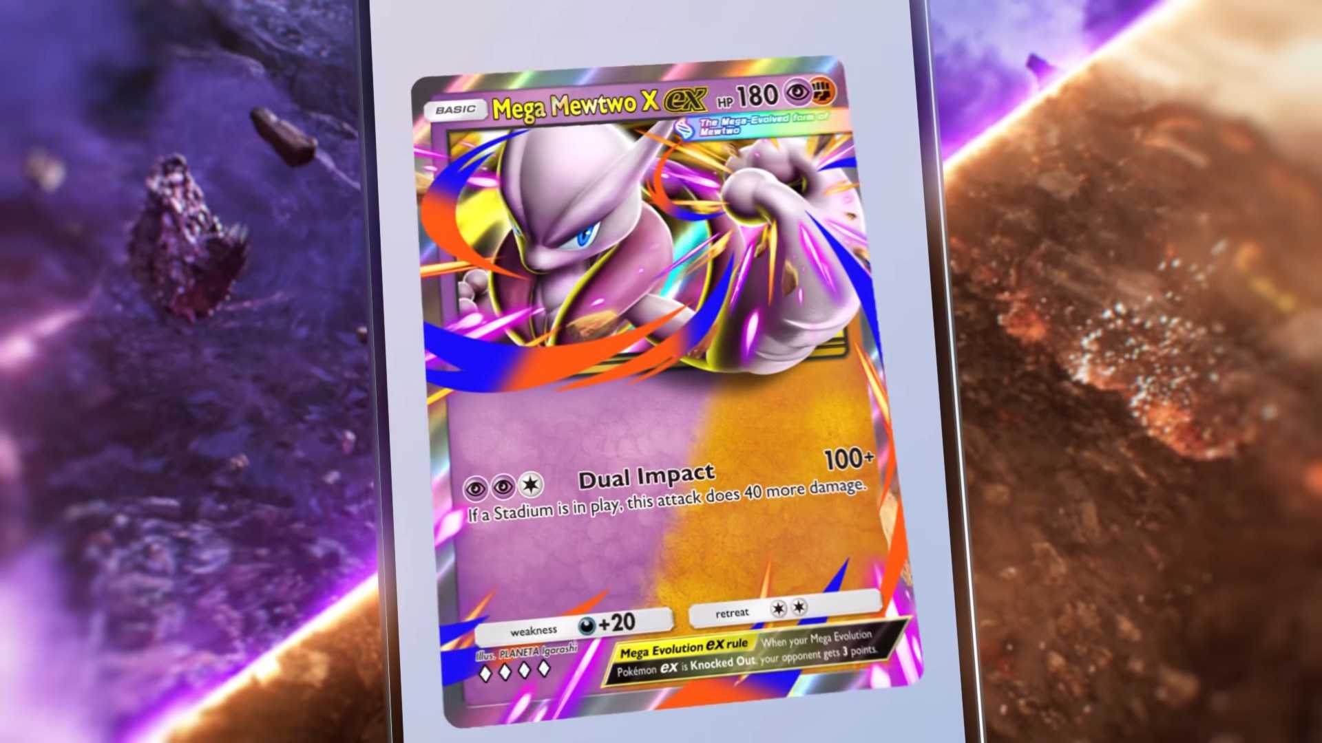 Mega Mewtwo X ex in Pokemon TCG Pocket