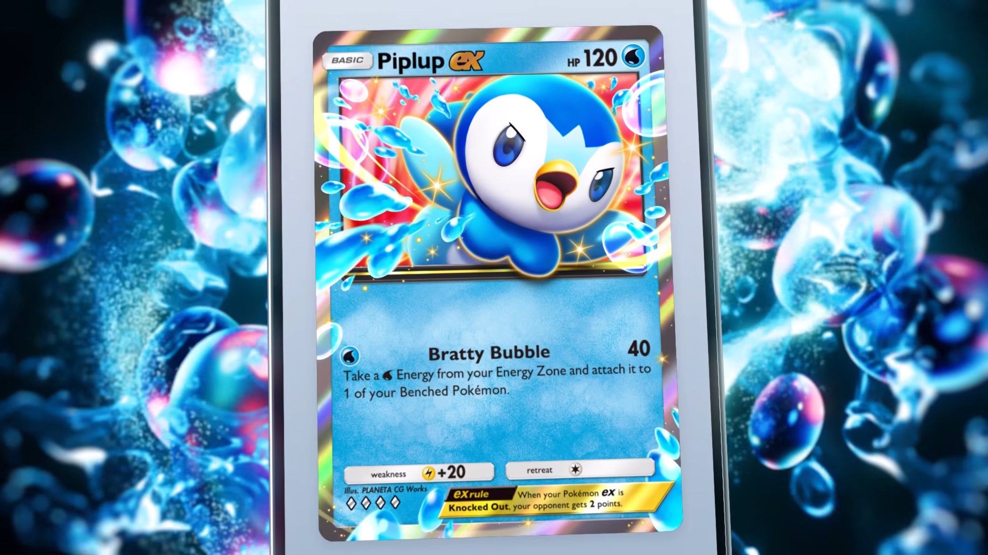 Piplup ex in Pokemon TCG Pocket