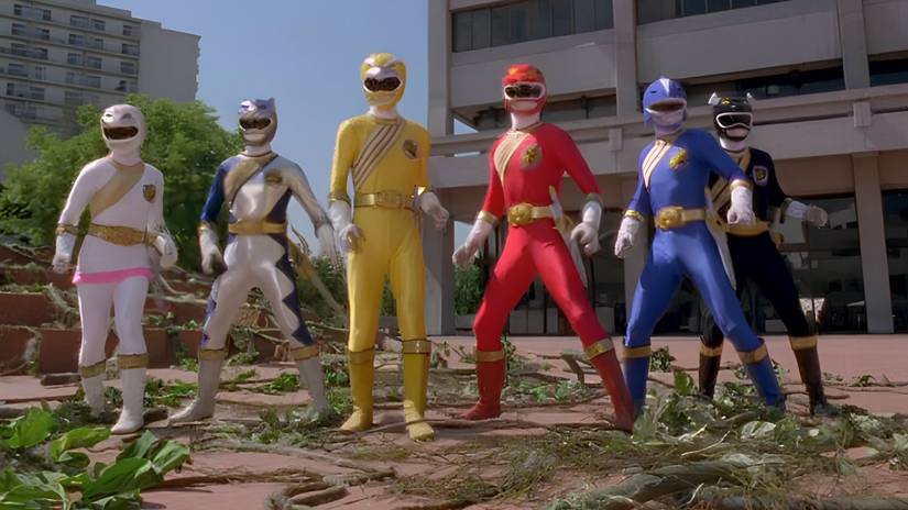 All six Wild Force Rangers unite in Power Rangers: Wild Force