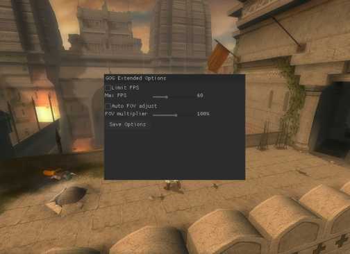 Prince of Persia: The Sands of Time PC GOG version FOV and FPS sliders