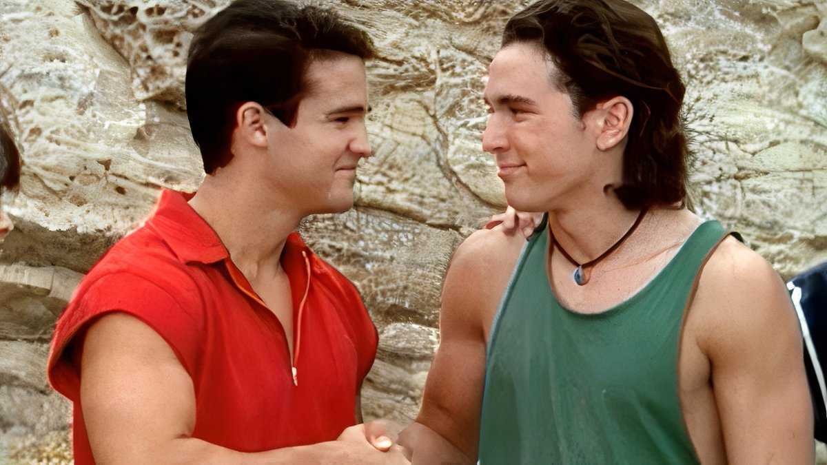 Tommy and Jason in Mighty Morphin' Power Rangers