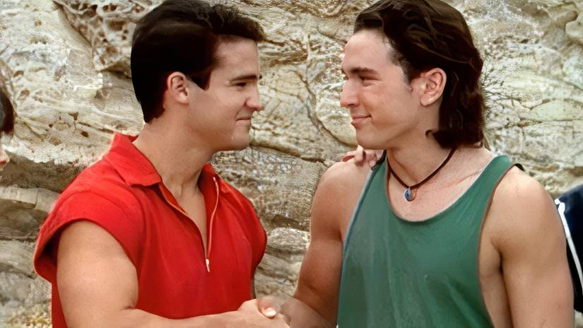 Tommy and Jason in Mighty Morphin' Power Rangers