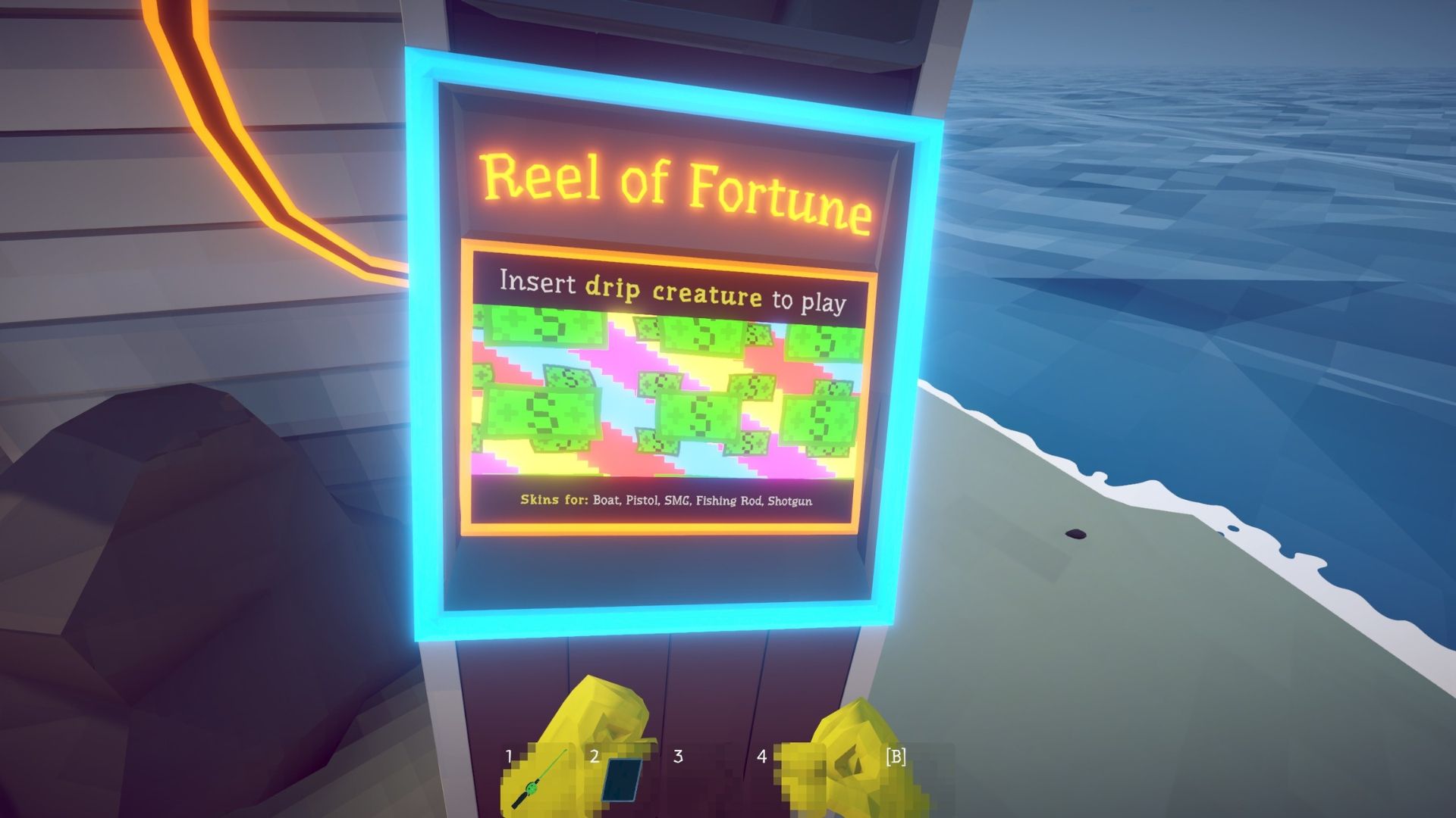 How to Use the Reel of Fortune in How to Fish