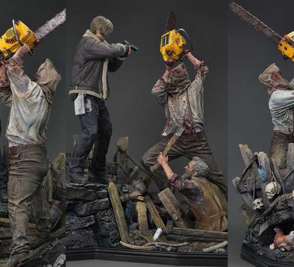 resident evil-4 remake diorama 360 view prime 1 studio gamerant.