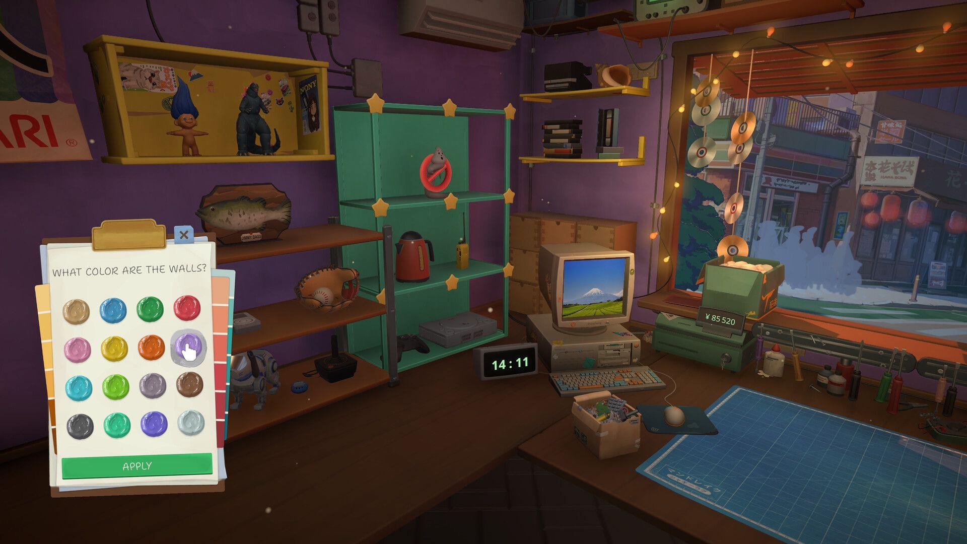 the customization menu in restory chill electronics repair.