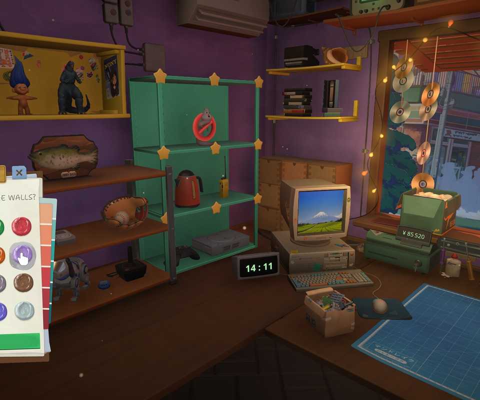 the customization menu in restory chill electronics repair.