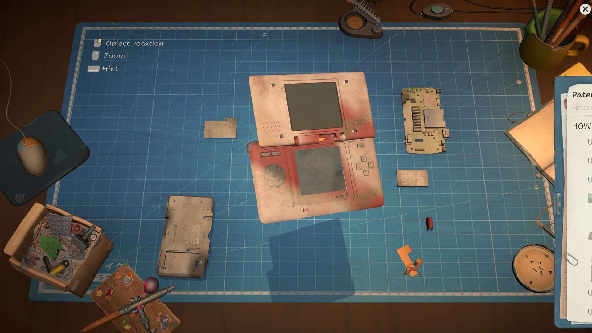 a nintendo 3ds-inspired gadget in restory chill electronics repair.