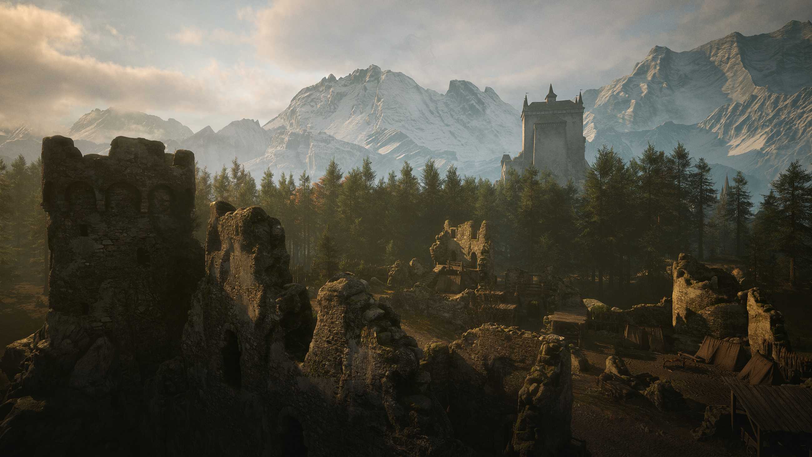 Ruins in The Blood of Dawnwalker's open world