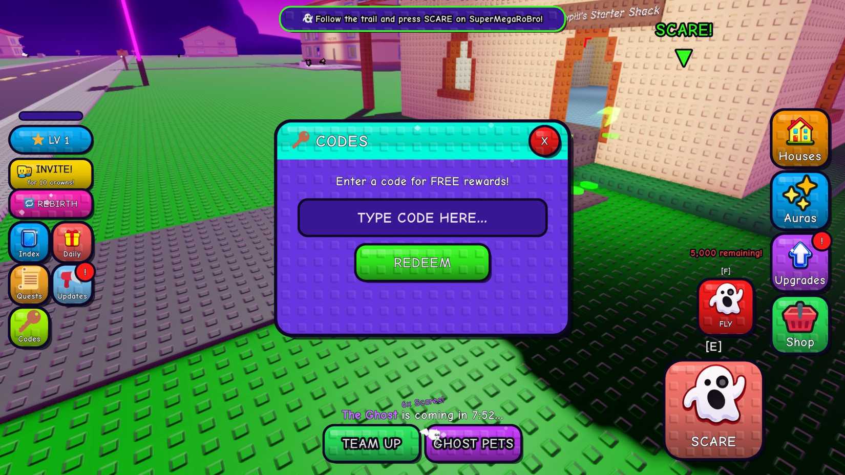 Scare Them Out Codes