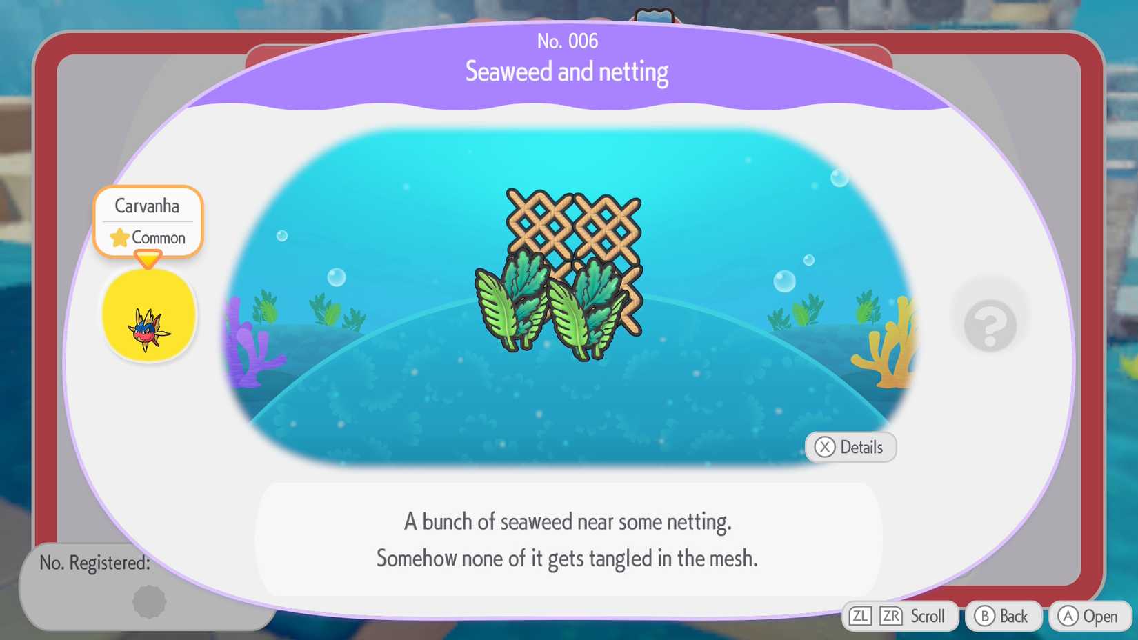 seaweed and netting habitat pokopia