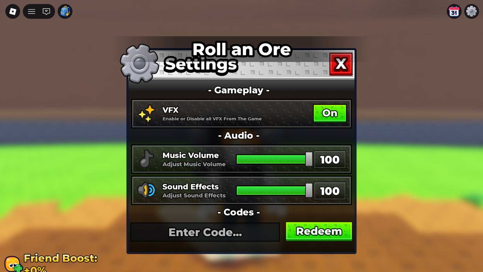 Sell Ores - the codes tab