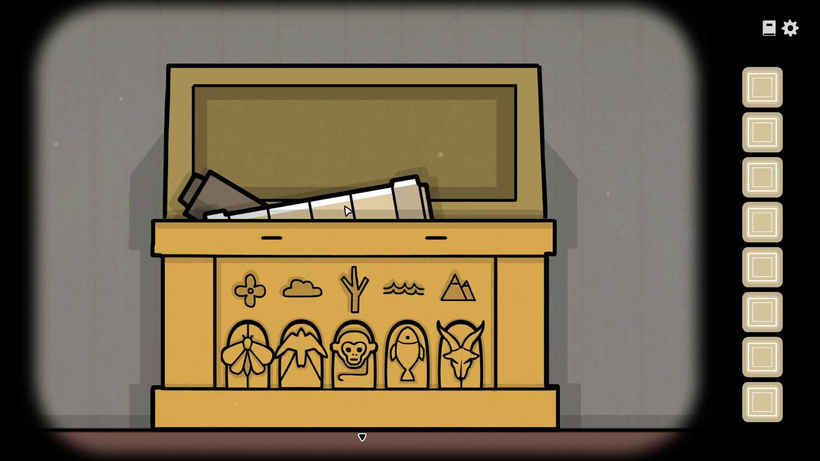 The golden box code in Servant of the Lake.