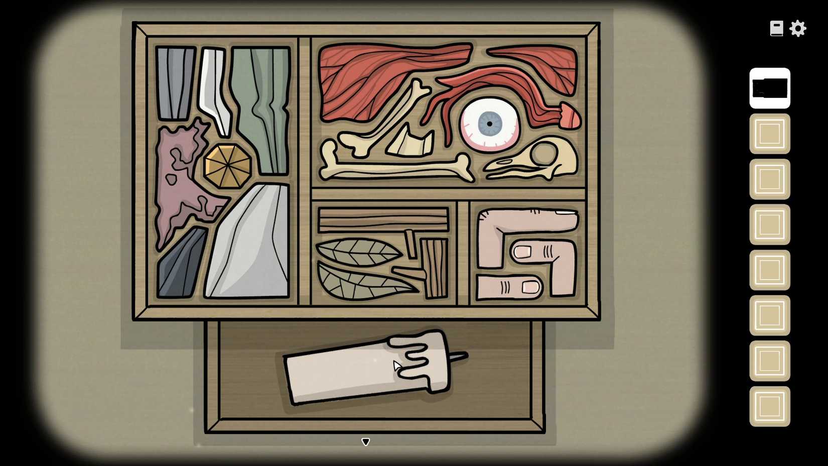 The sorted organizer in Servant of the Lake.