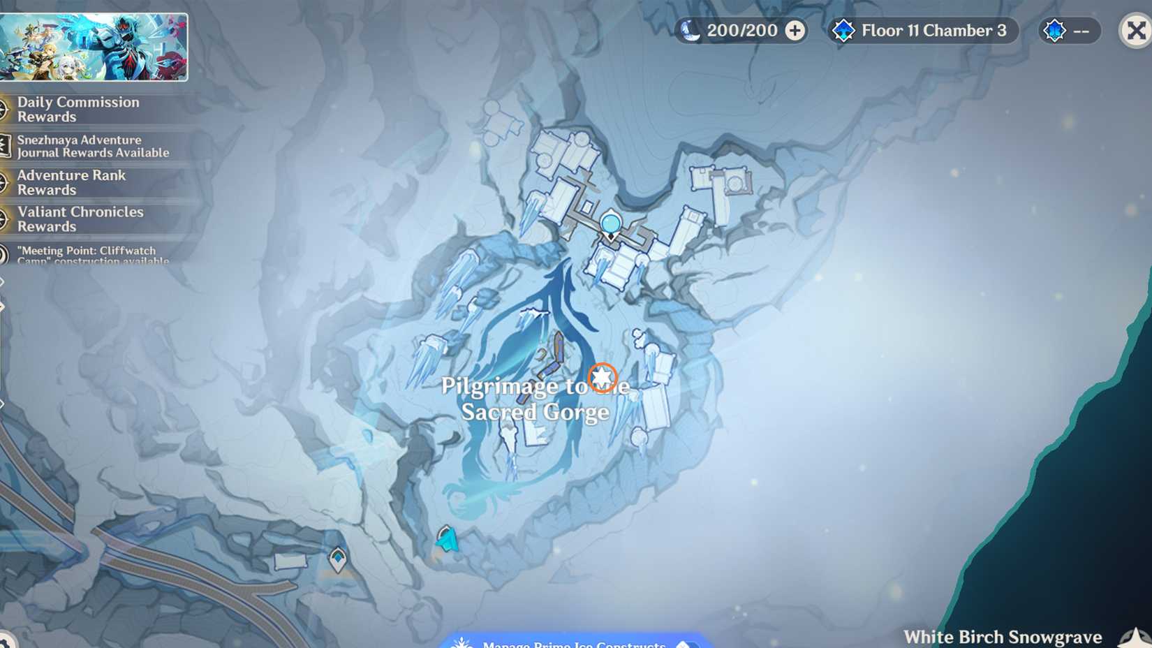 Snezhnaya Shrine of Depths Location 4 In Genshin Impact