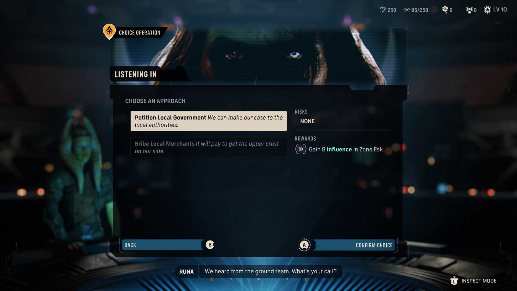 Star Wars Zero Company - Listening In Choice