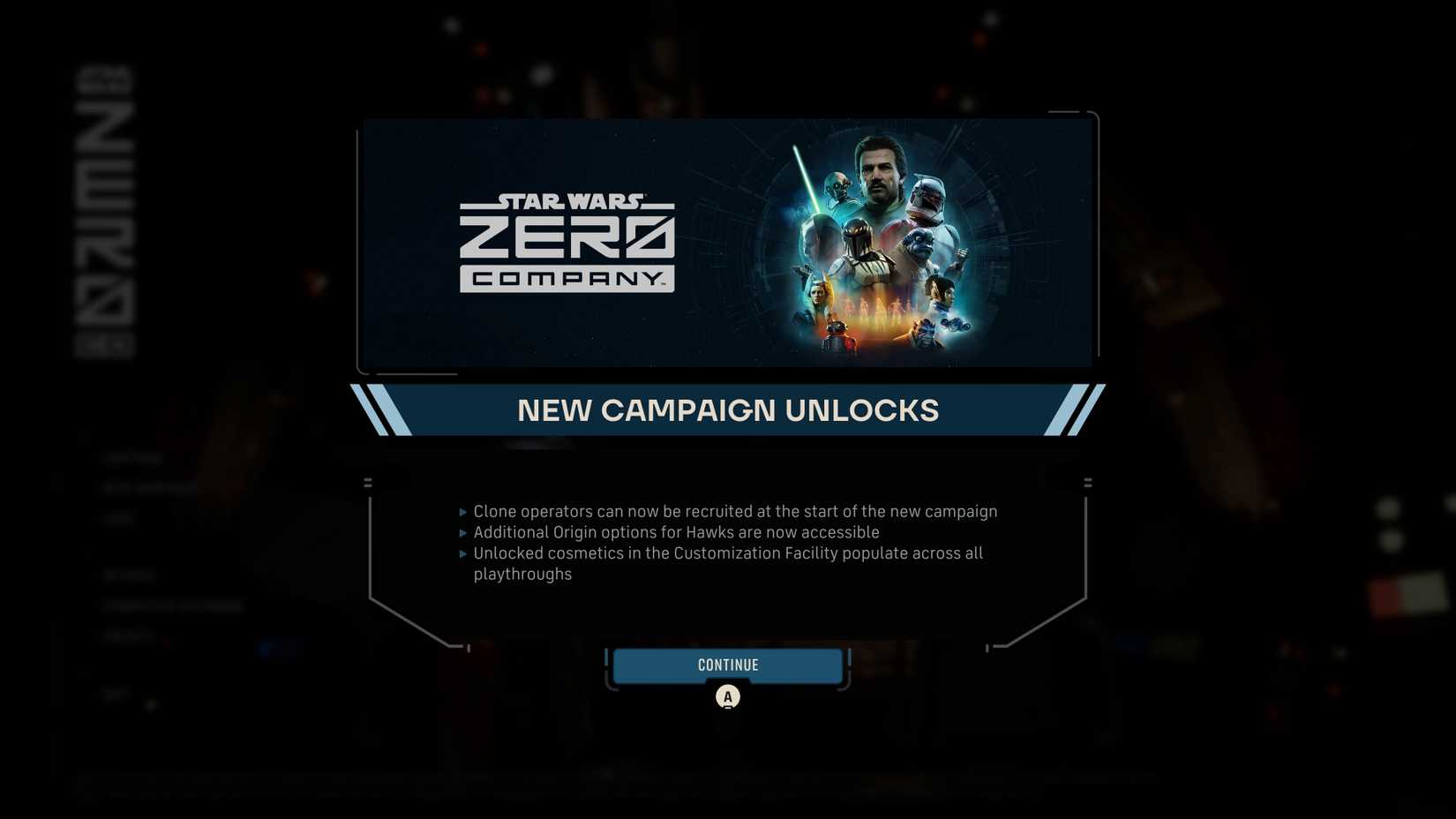 Star Wars Zero Company - New Campaign Unlocks