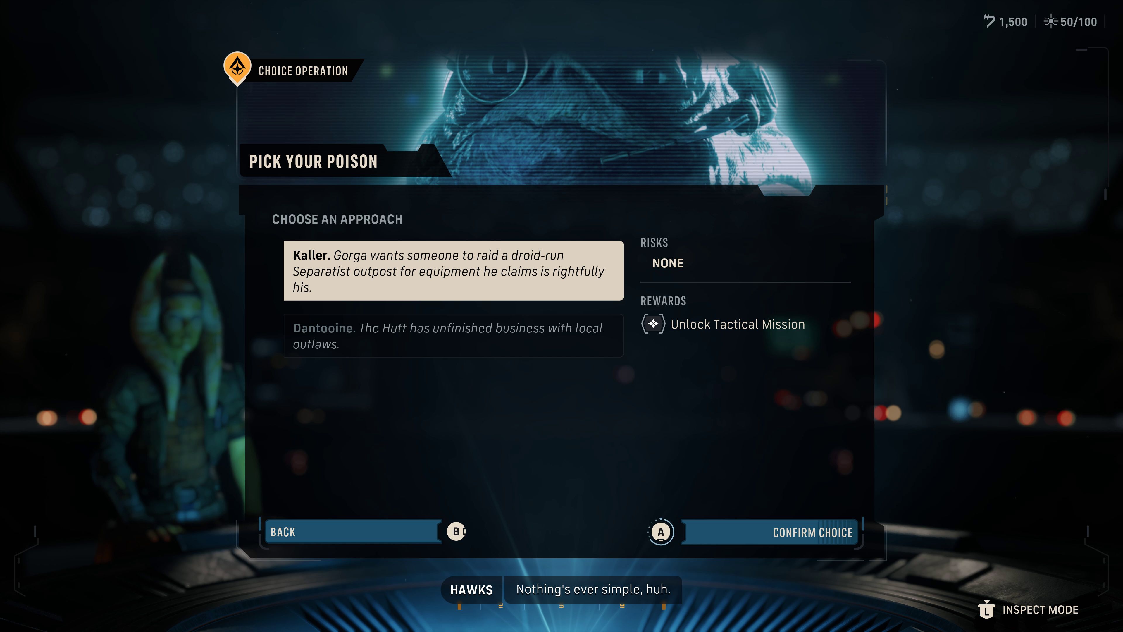 Star Wars Zero Company - Pick Your Poison Choice