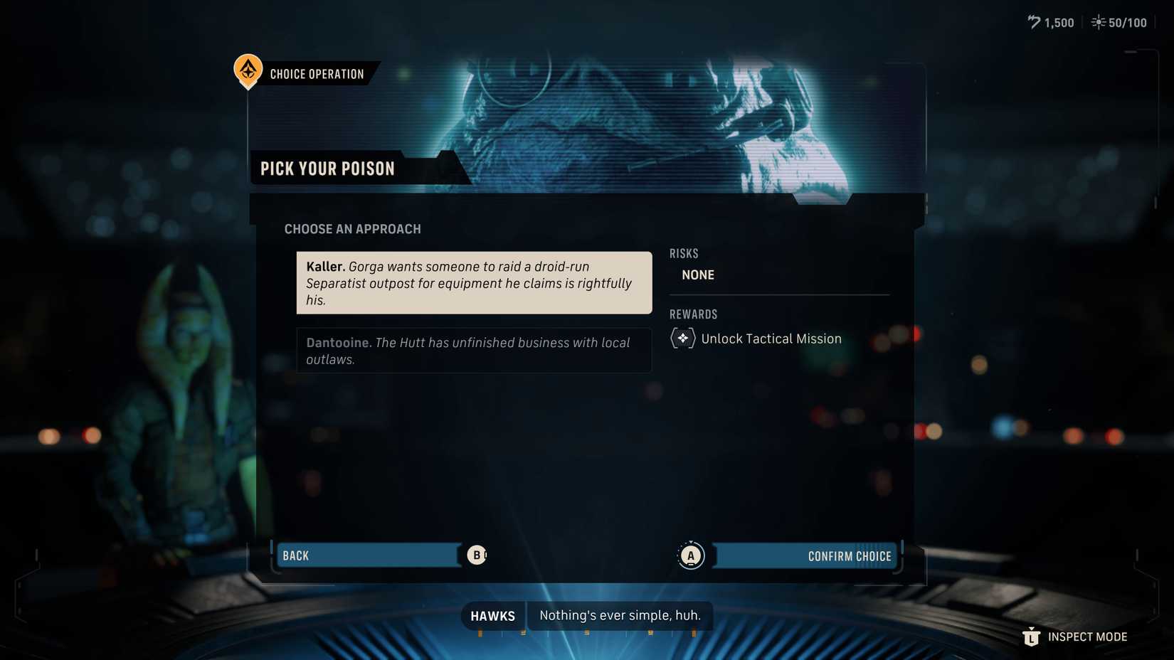 Star Wars Zero Company - Pick Your Poison Choice