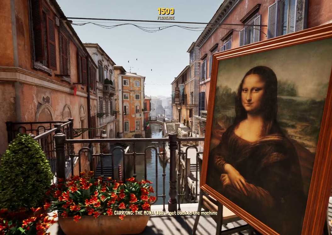 stealing mona lisa in grand theft timeline.