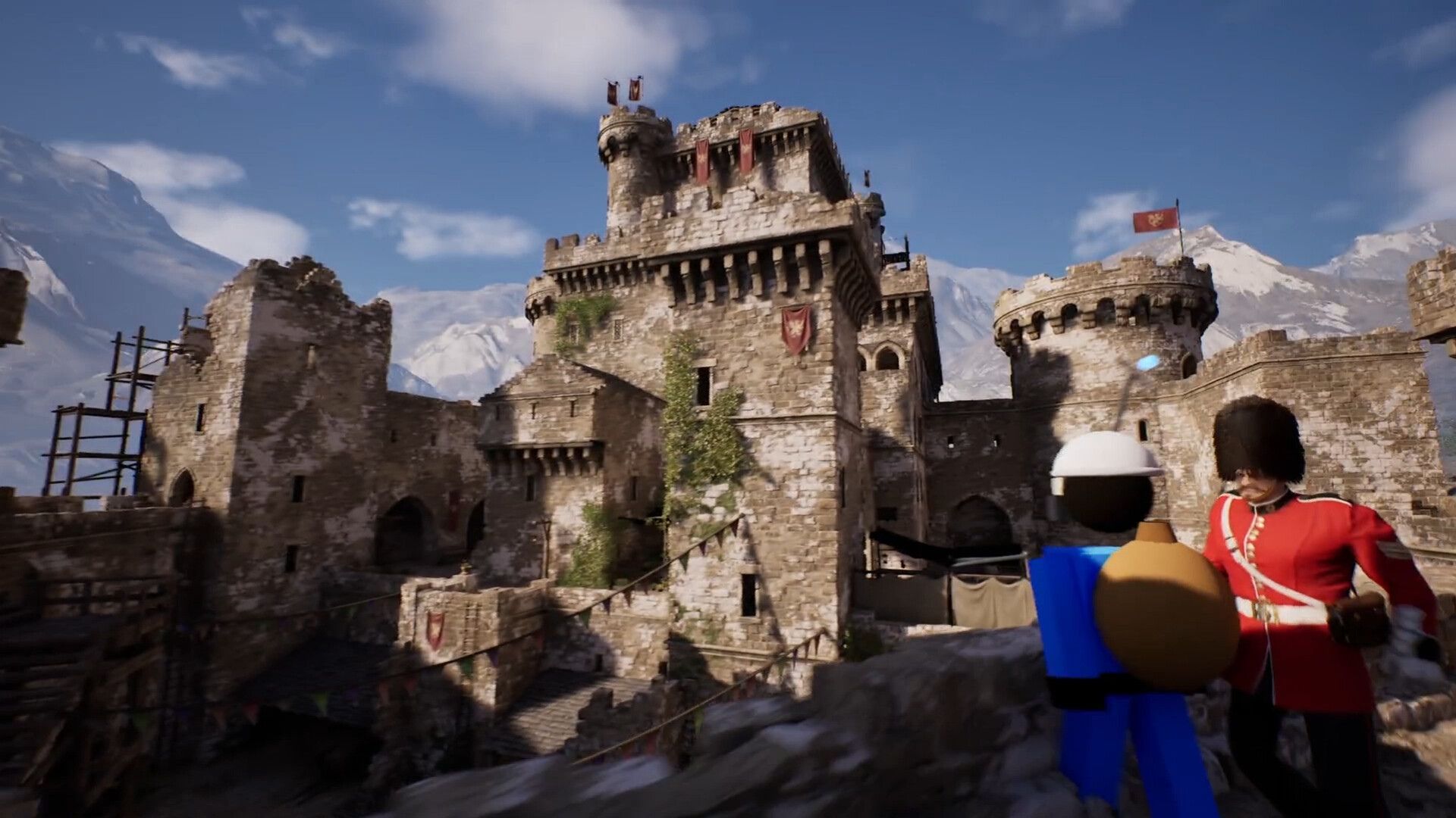 old british castle in grand theft timeline.