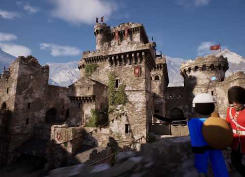 old british castle in grand theft timeline.