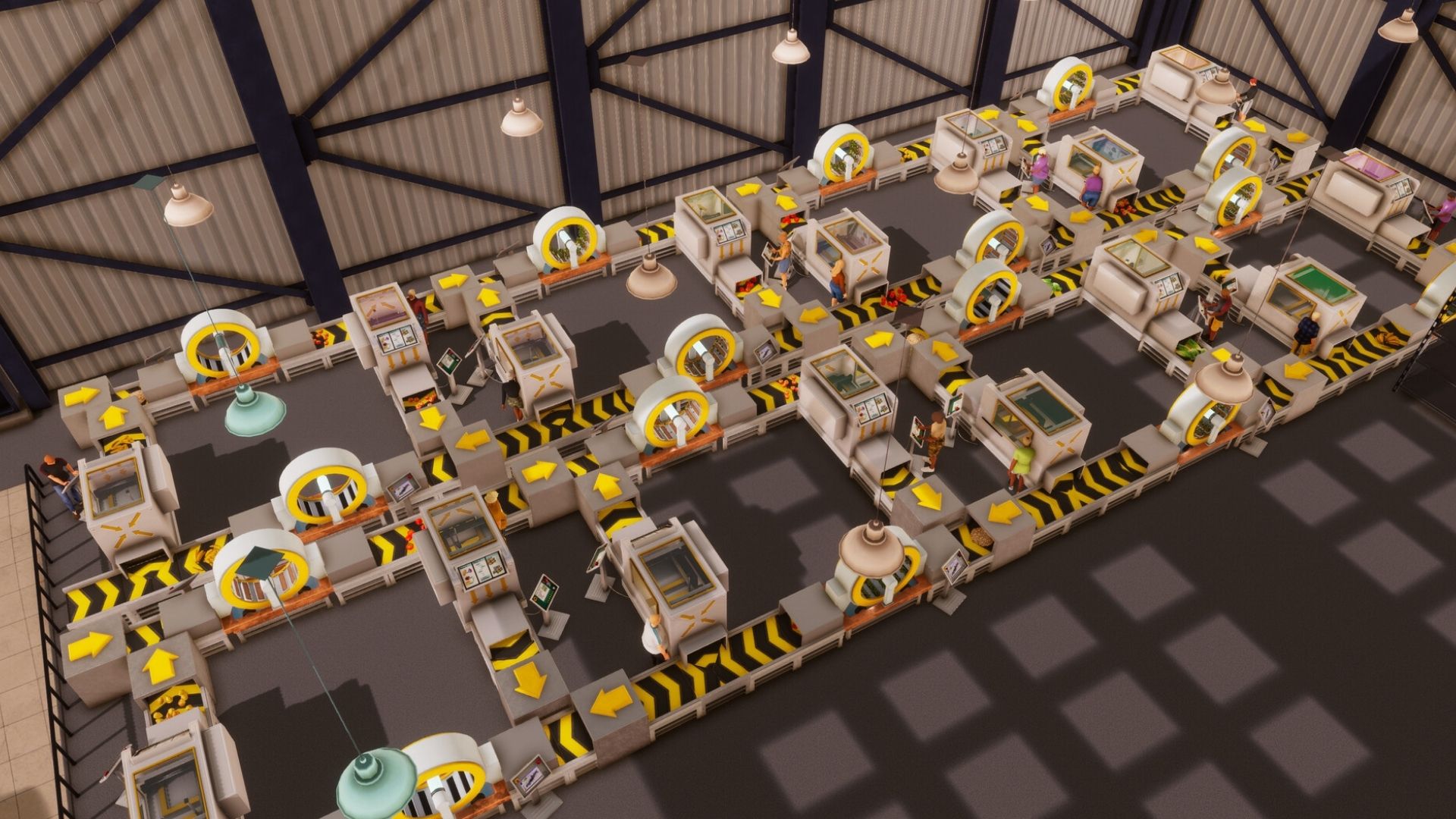 a player-made factory in big ambitions.