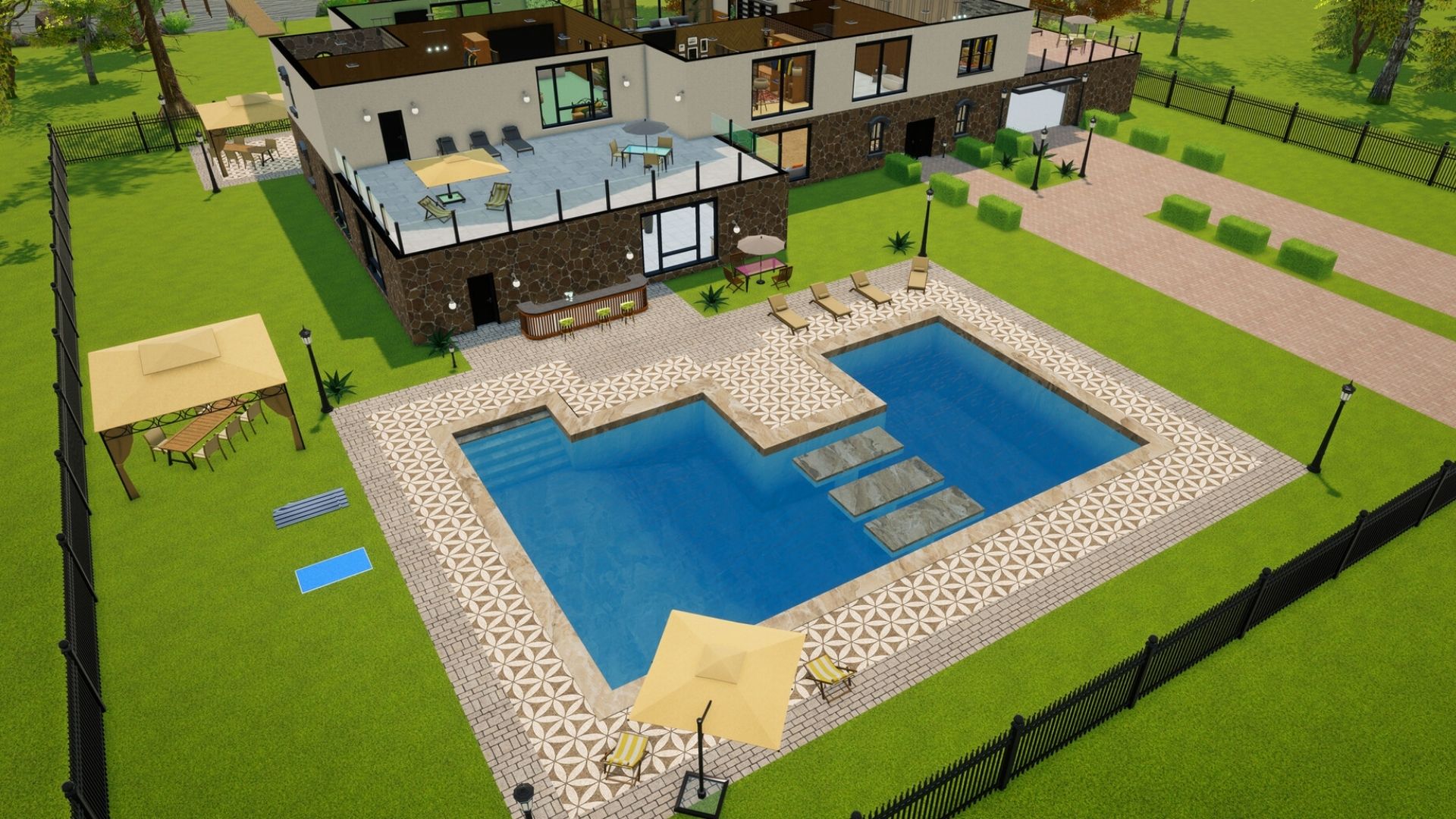 a luxury house in big ambitions.