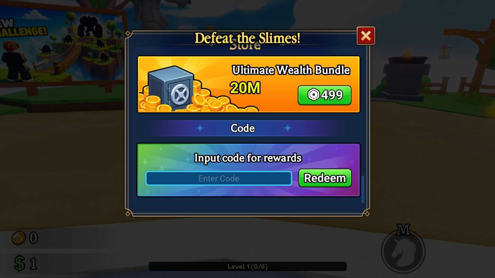 Sword Hunter the codes tab