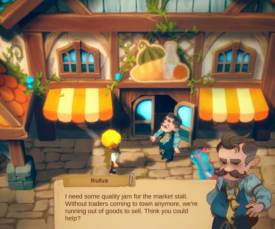 Talking to Rufus in Dragon Shelter