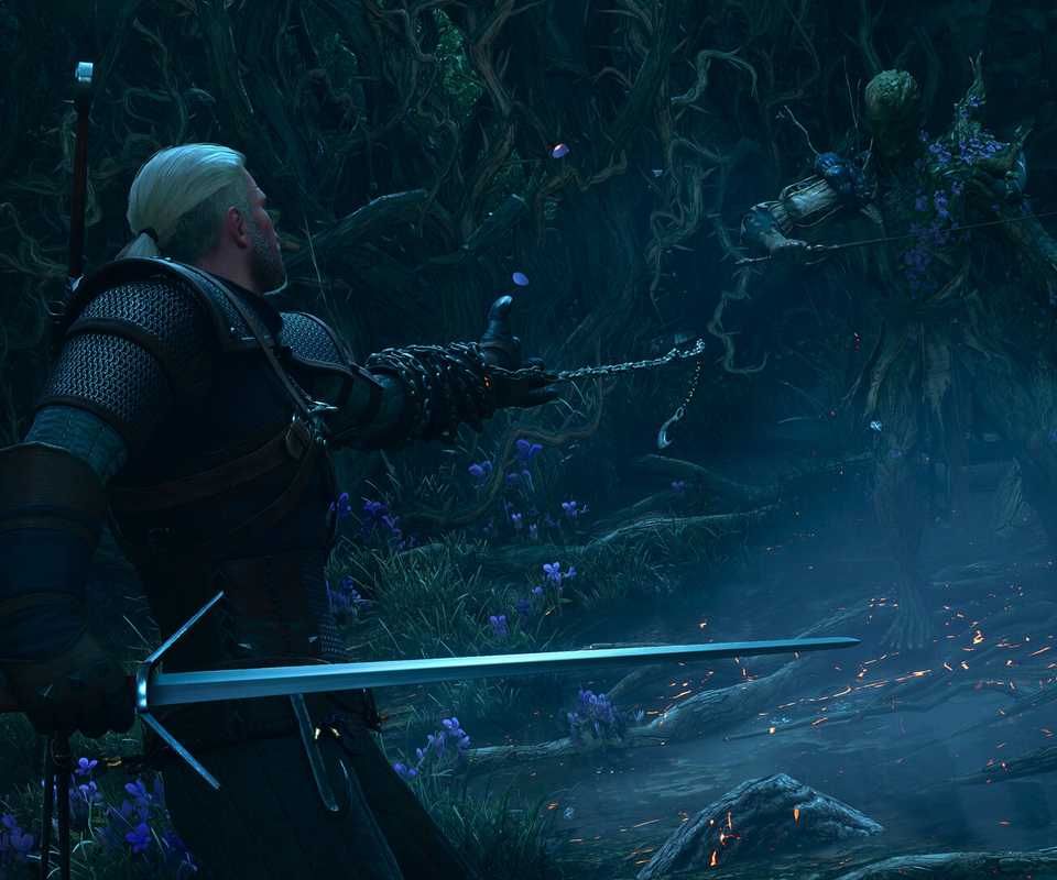 The witcher 3 songs of the past geralt fighting
