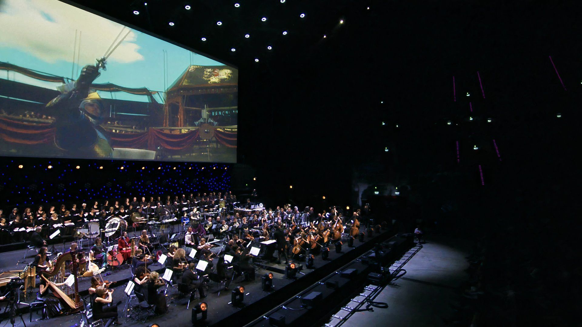 witcher 3 concert at the video game show 2016.