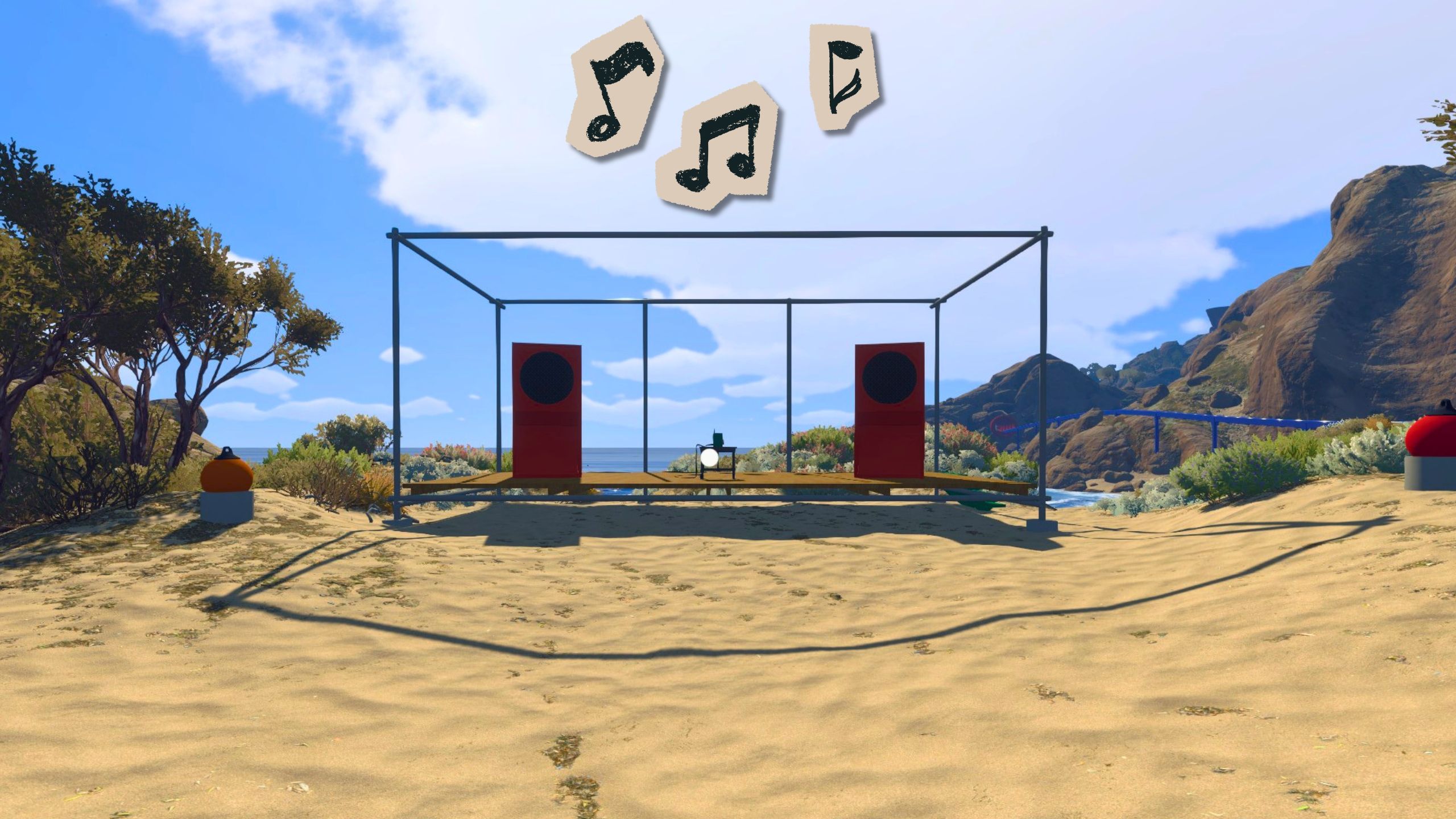 How to Turn on the Big Red Speakers in Big Walk