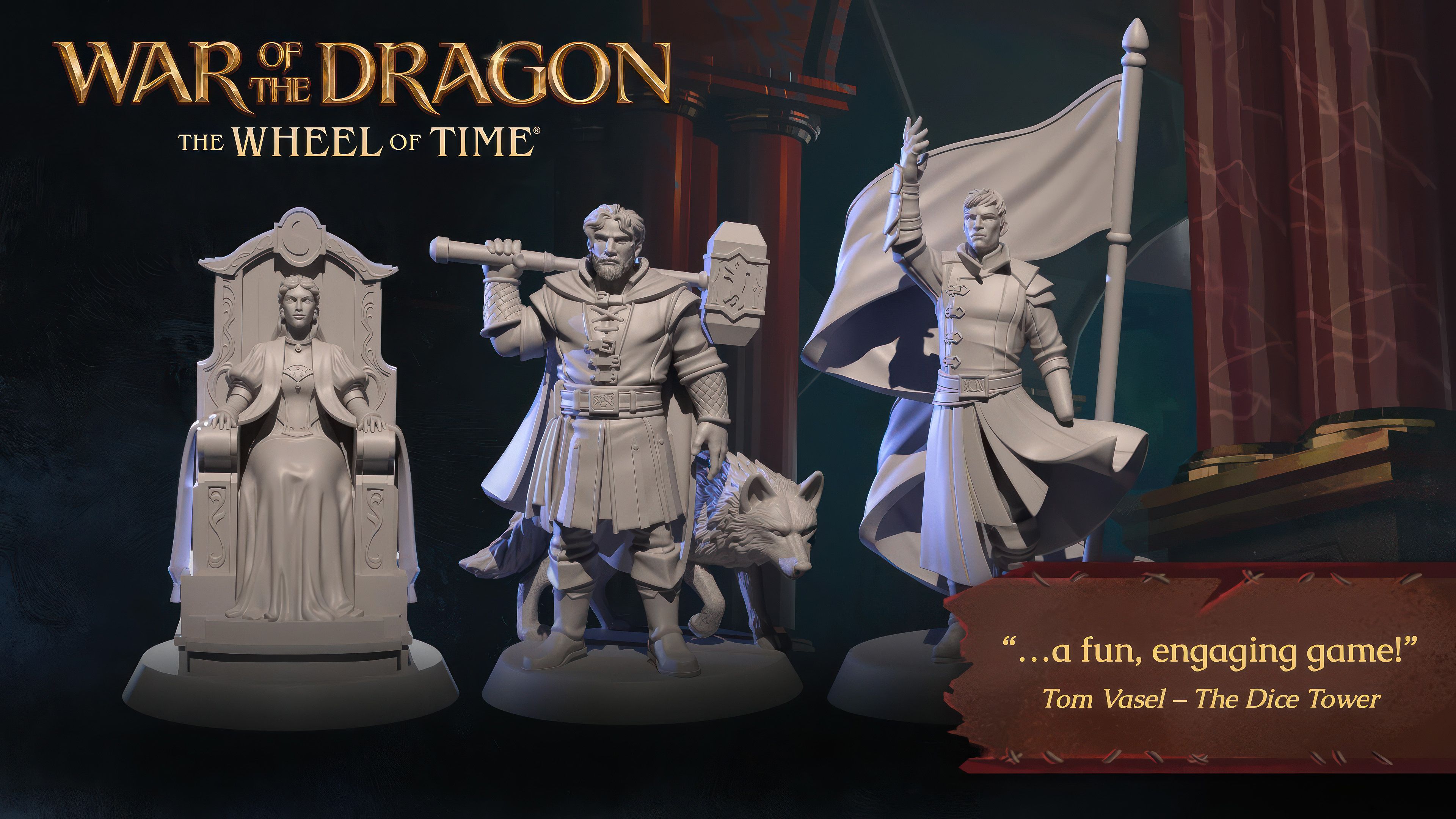 War of the Dragon: Wheel of Time minis from Kickstarter campaign