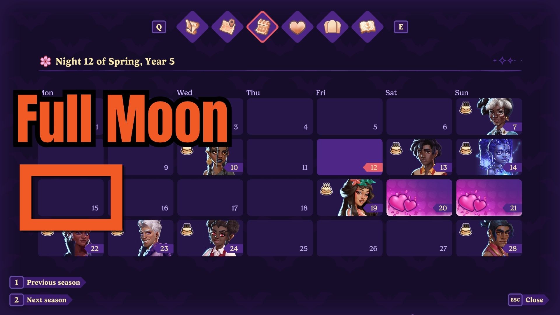 Moonlight Peaks: Full Moon Explained (Awooooo! Achievement)