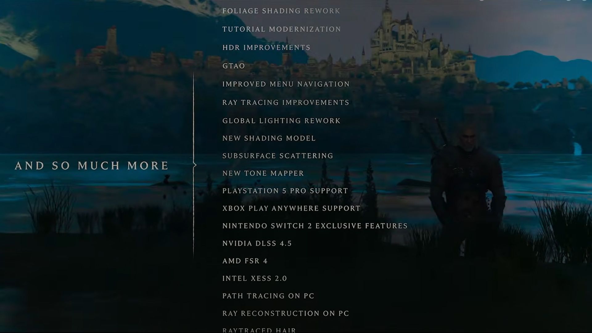 witcher 3 wild hunt remastered reveal trailer gamescom changes