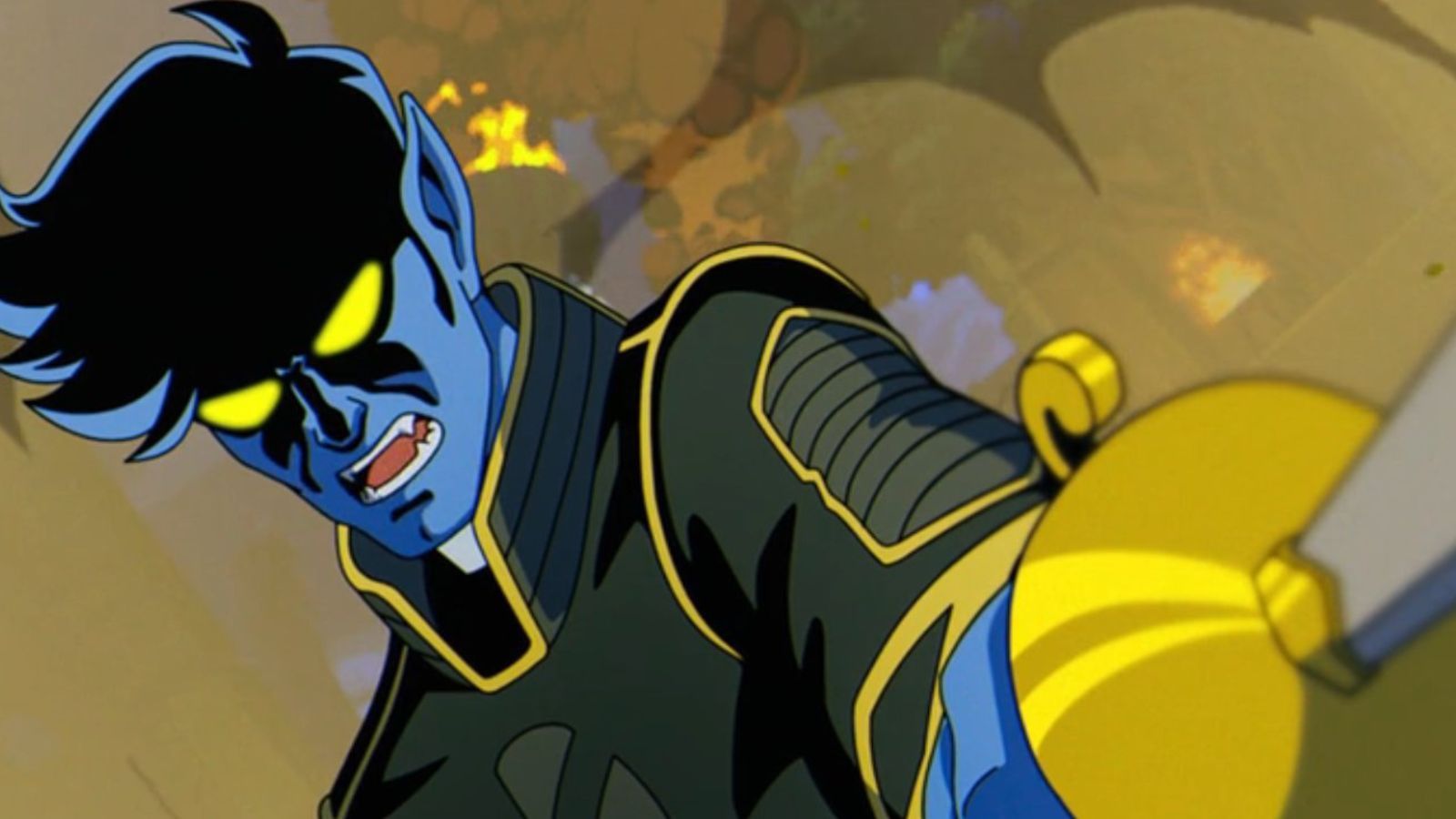 Nightcrawler swordfighting in X-Men '97 Season 2 