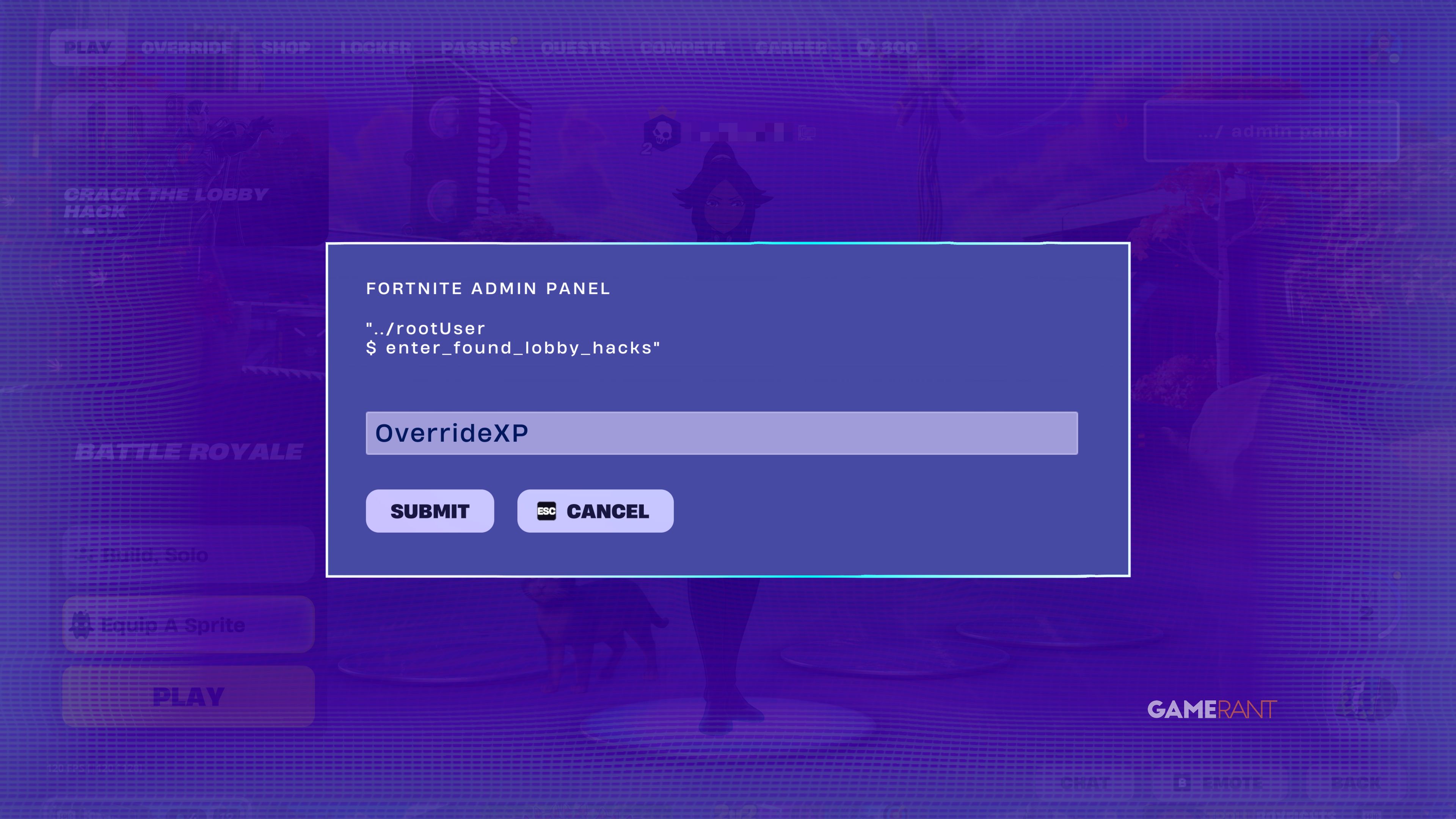 XP Lobby Hacks in Fortnite