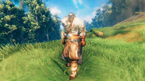 Valheim Wolf Fur Cape with armor