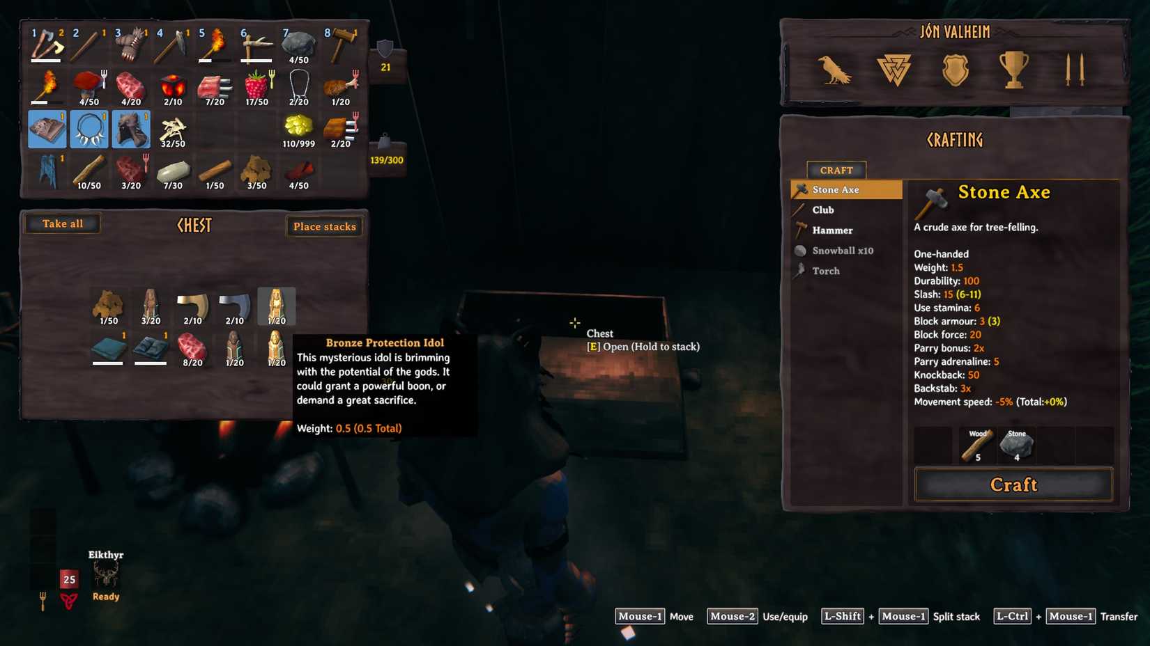 Valheim Bronze Protection Idol