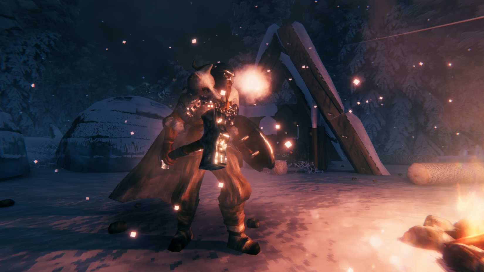 Valheim Frostner with wolf armor
