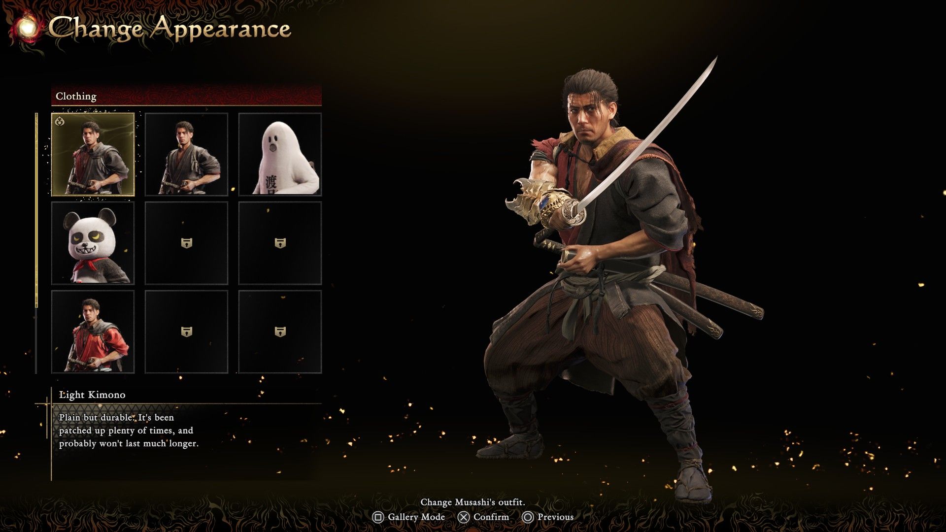 Onimusha Way of the Sword Light Haori outfit