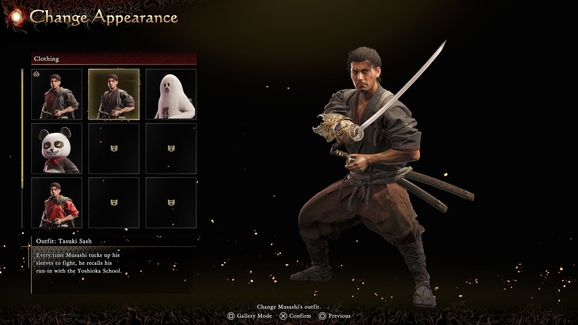 Onimusha: Way of the Sword Tasuki sash outfit