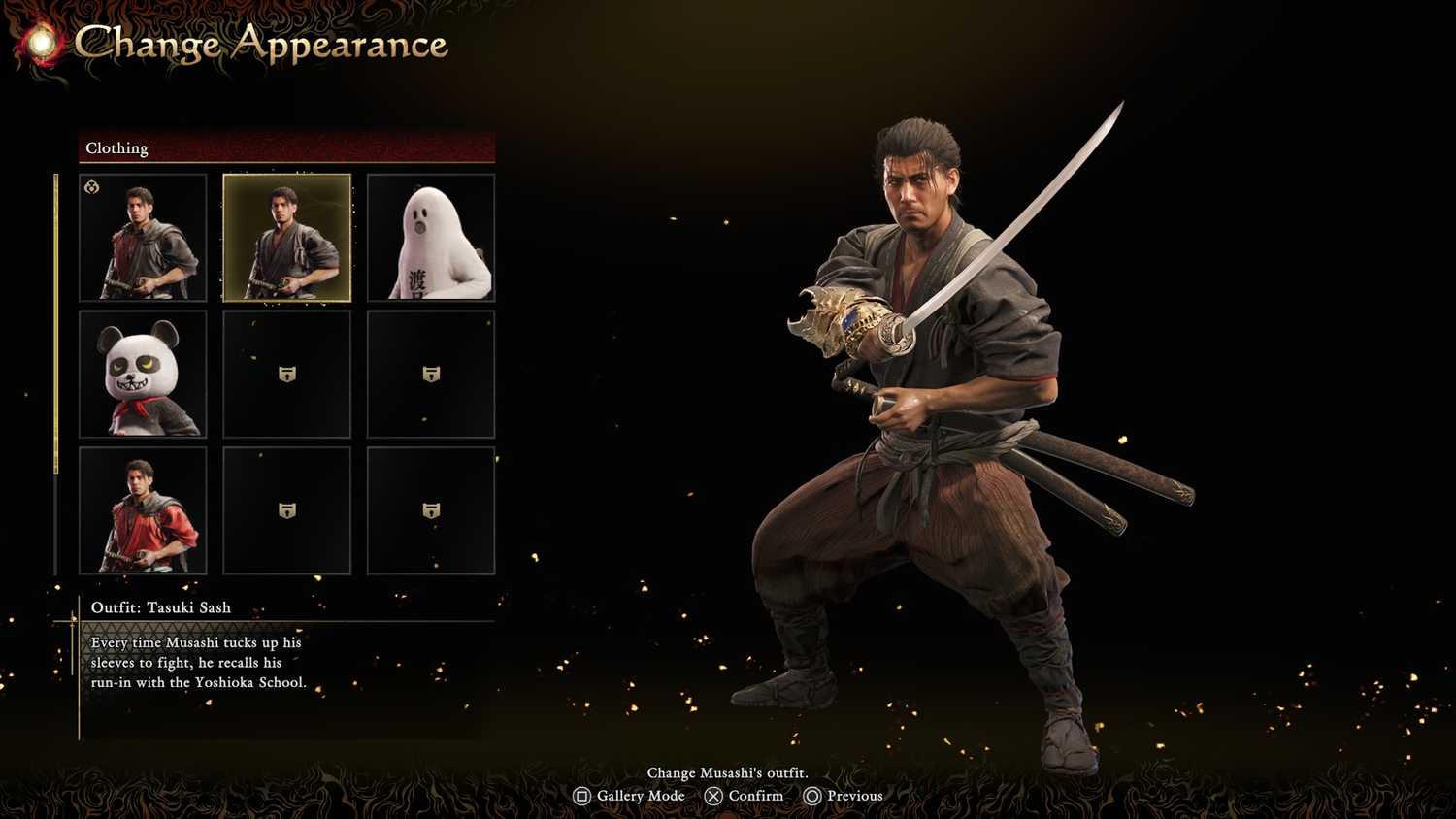 Semua Kostum & Kosmetik di Onimusha: Way of the Sword 16 Onimusha: Way of the Sword Tasuki sash outfit