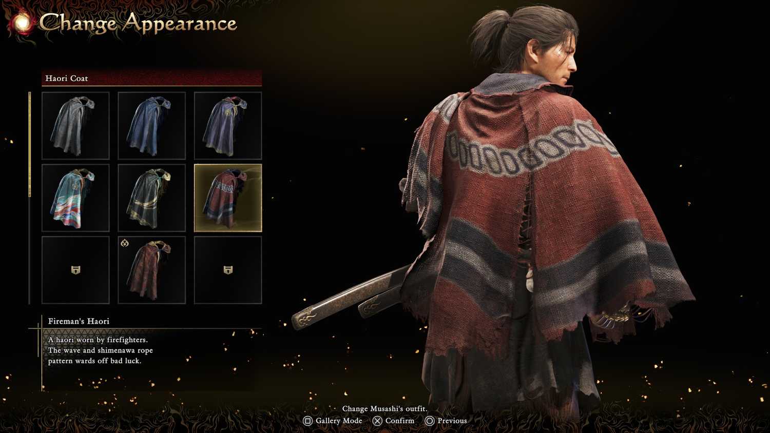 Semua Kostum & Kosmetik di Onimusha: Way of the Sword 19 Onimusha: Way of the Sword Fireman's Haori